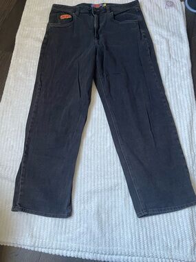 Empyre Black Relax Straight Pants with Logo Waist Lining